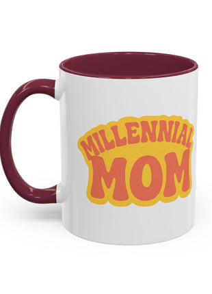 Colorful Mom Mug - Fun Coffee Cup for Every Occasion, Gift for Mother's Day, Birthday, Relaxing at Home, Unique Kitchen Accessory