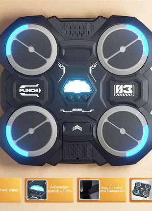 Music Boxing Machine Bluetooth-Compatible Music Boxing Machine Children'S Music Boxing Machine Smart Boxing Machine Wall Mounted