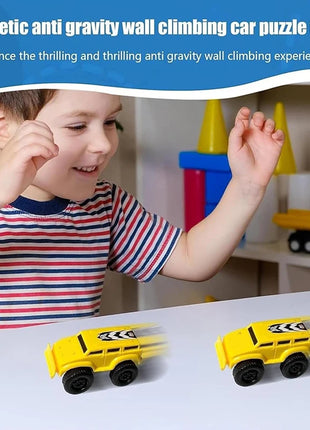 Magnetic Wall Climbing Toy Car, Emboadlie Magnetic anti Gravity Wall Climbing Car Zero Gravity Car Toy Wall Climbing, Boys Gilrs