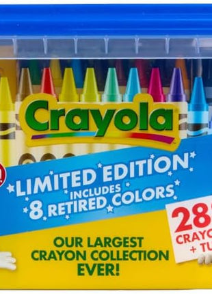 Crayon Tub - Limited Edition Colors (288Ct), Bulk Crayons for Kids, Must Have Classroom Art Supplies for Preschool & Kindergarten, Bulk Classroom Essentials
