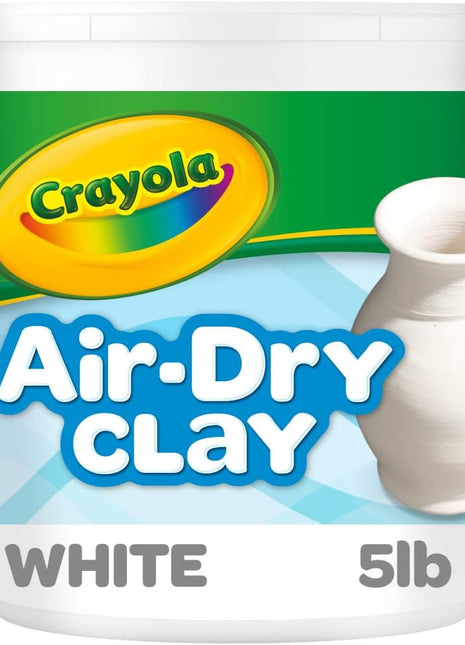 Air Dry Clay (5Lbs), Natural White Modeling Clay for Kids, Sculpting Material, Bulk Craft Supplies, Teacher Classroom Must Haves for School