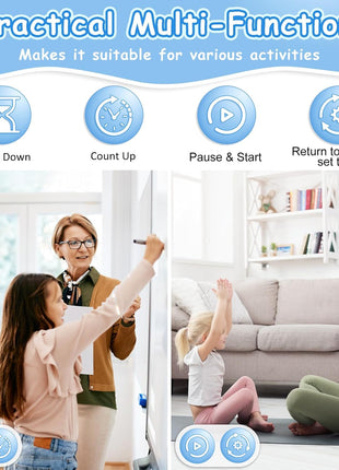 Visual Timer for Kids, 99 Minute Digital Cute Kids Visual Timer Classroom Timer for Homeschool Supplies Study Teaching Time Management Tool Countdown Timer