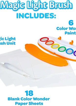 Color Wonder Magic Light Brush, Mess Free Painting Station for Kids, Gift for Kids, Toddler Toys & Activities, Ages 3, 4, 5