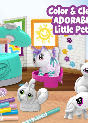 Scribble Scrubbie Pets Spray Boutique, Airbrush Art Set for Kids, DIY Crafts for Toddlers, Kids Toys, Gifts for Girls & Boys, Ages 3+