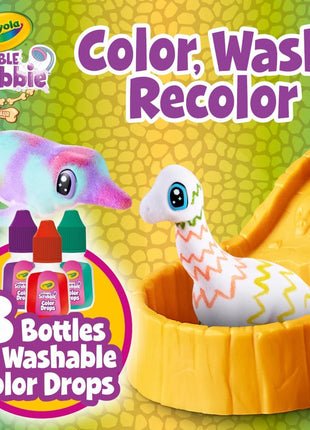 Scribble Scrubbie Pets Dinosaur Waterslide, Dinosaur Toys for Kids, Pet Grooming Toy, Gifts for Boys & Girls, Ages 3+