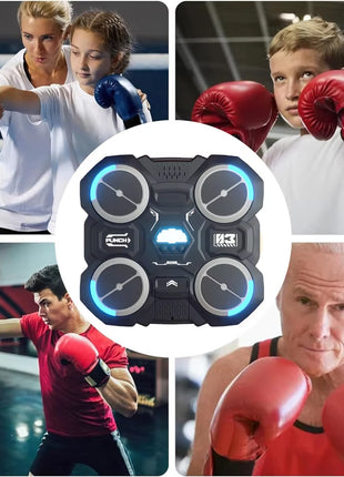 Music Boxing Machine Bluetooth-Compatible Music Boxing Machine Children'S Music Boxing Machine Smart Boxing Machine Wall Mounted