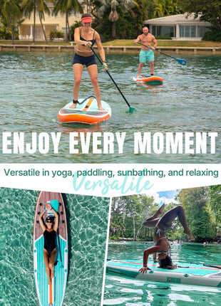Inflatable Stand up Paddle Board with SUP Accessories, Anti-Slip EVA Deck, 10’6’’ Inflatable Paddle Boards for Adults & Youth of All Skill Levels
