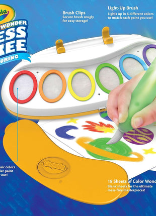 Color Wonder Magic Light Brush, Mess Free Painting Station for Kids, Gift for Kids, Toddler Toys & Activities, Ages 3, 4, 5