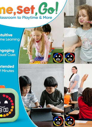 Digital Visual Timer for Kids - Rechargeable 99-Min Countdown for Focus, Transitions & Routines - Ideal for ADHD, Autism & Daily Use at Home, Therapy or Classroom