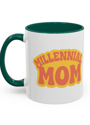 Colorful Mom Mug - Fun Coffee Cup for Every Occasion, Gift for Mother's Day, Birthday, Relaxing at Home, Unique Kitchen Accessory