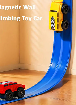 Magnetic Wall Climbing Toy Car, Emboadlie Magnetic anti Gravity Wall Climbing Car Zero Gravity Car Toy Wall Climbing, Boys Gilrs