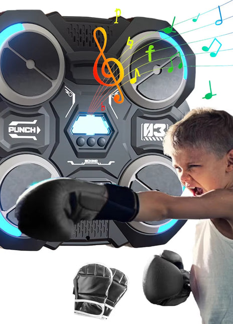 Music Boxing Machine Bluetooth-Compatible Music Boxing Machine Children'S Music Boxing Machine Smart Boxing Machine Wall Mounted