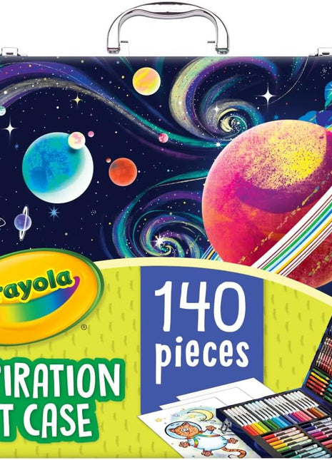 Inspiration Art Case Coloring Set, 140Pc Space Theme – Art Kit for Kids, Crayons, Markers, Pencils, Gift for Boys & Girls, Ages 5, 6, 7, 8 [Amazon Exclusive]