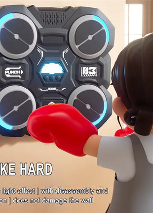 Music Boxing Machine Bluetooth-Compatible Music Boxing Machine Children'S Music Boxing Machine Smart Boxing Machine Wall Mounted